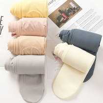 High-waisted spring and autumn belly lifting buttocks flesh-colored pantyhose womens autumn thin stockings