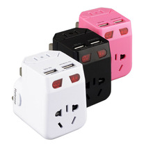 Vampu Multi-Function Conversion Socket USB Overseas General Plug Combined American Standard European Standard Travel Plug