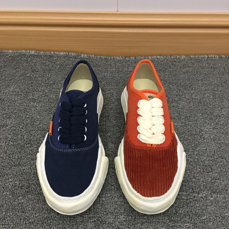 Mihara Yasuhara Shawn Yue Madness Thick-Soled Men's Sneakers Heightening Women's Orange Mmy Old Deformation Dissolving Canvas Shoes