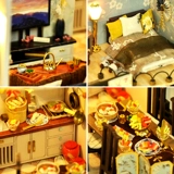 天予 Хижина, конструктор, домик, игрушка, «сделай сам», китайский стиль, подарок на день рождения