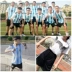 Áo thi đấu bóng đá Argentina Messi Messi World Cup 2018 phù hợp với nam phù hợp với huấn luyện viên Mỹ Cup 2019 - Bóng đá găng tay bắt bóng của trẻ em	 Bóng đá