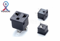 Manufacturer Direct sales power socket square panel socket Two-core seat three-core beauty mark holder