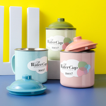 304 stainless steel mug with lid female office coffee cup tea cup mens drinking cup