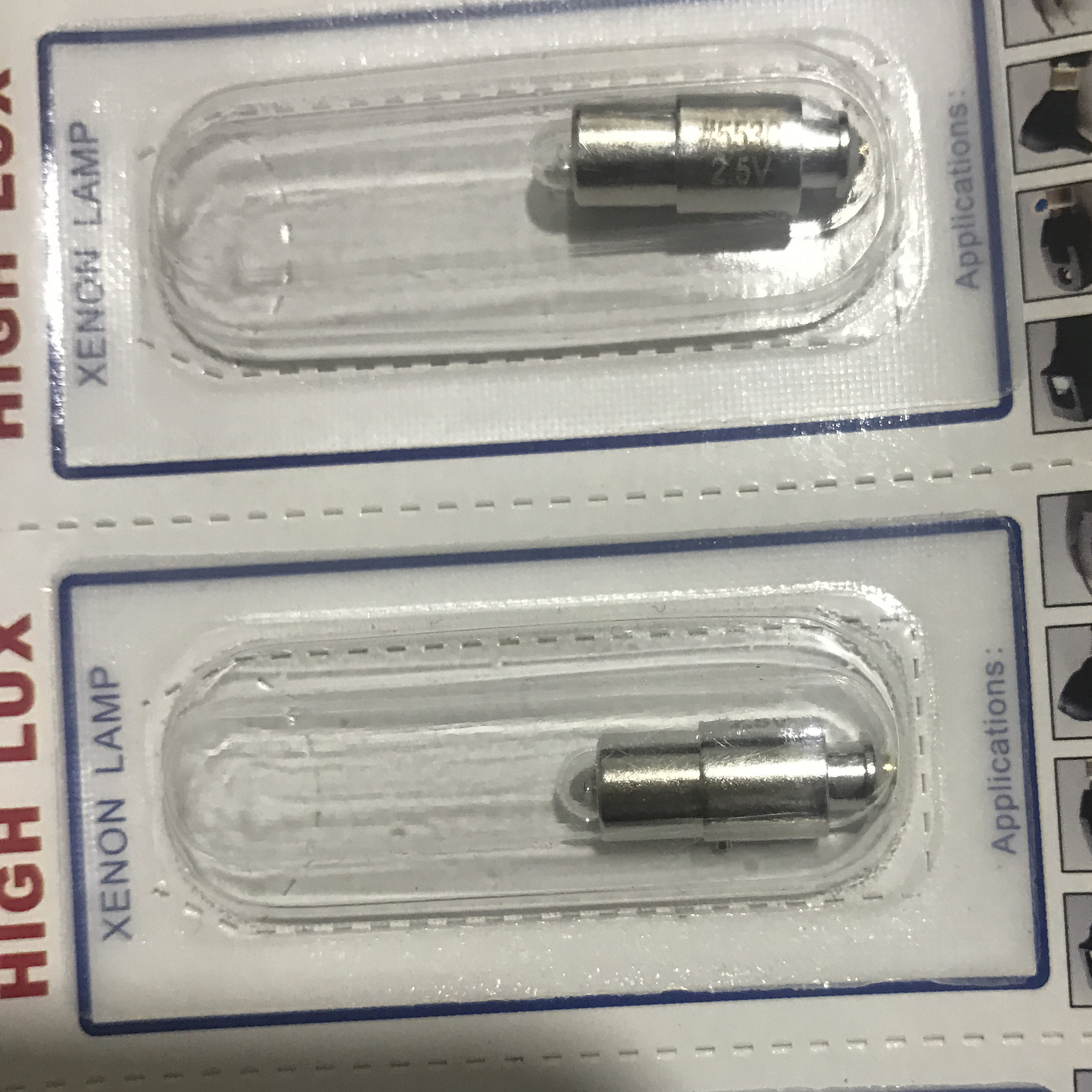 里斯特10605,XL HL 0.75A 2.5V ,RIESTER RI-MINI直接检眼镜灯泡