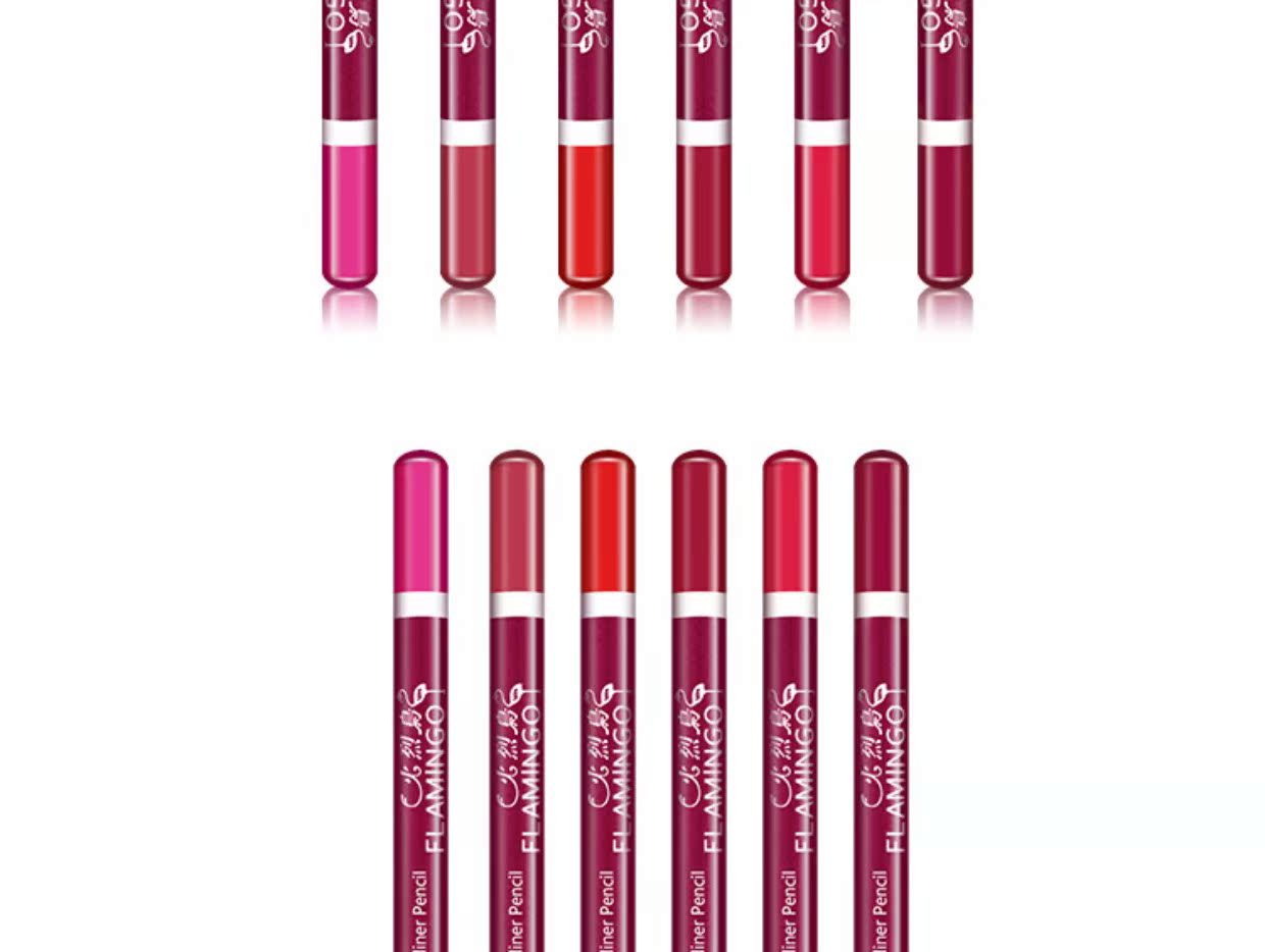 Son môi Symphony nhựa định hình Son môi màu đỏ nude Dì Màu Lip liner Son môi không thấm nước chính hãng 	son bút chì bảng màu	