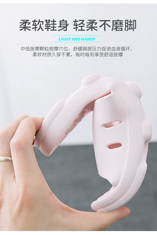 dép đi trong nhà tắm phòng tắm nữ mùa hè nhà nhà trong nhà trượt rò rỉ giày massage chăm sóc, dép và dép nam vài mùa hè - Trang chủ