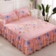 Váy ngủ cotton đơn chiếc ga trải giường bed Váy đơn giường ba bộ bộ giường 1,5 m 1,8 m 2 m giường 	chân váy giường