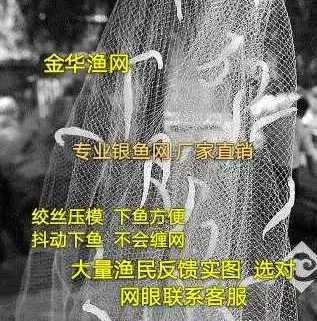 New Silver Fish Net Fishing Net Fish Net Needle Fish Net Fishing Net Rope Falling Silver Fish Net Rubber Wire Net Easy to Put Silver Fish Net