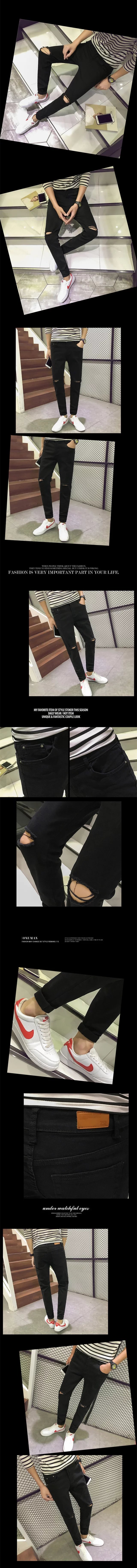 Jeans pour adolescent pieds Slim pour été - Ref 1466767 Image 13