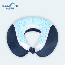 u-shaped gel neck pillow summer aircraft car portable cervical u-shaped travel memory cotton pillow thick neck pillow