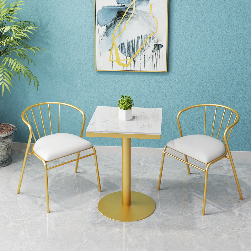 Nordic Wind Sales Department Reception room One table Four chairs Milk Tea Shop Cafeterie Sweet Shop Club Hotel Guests Chairs-Taobao