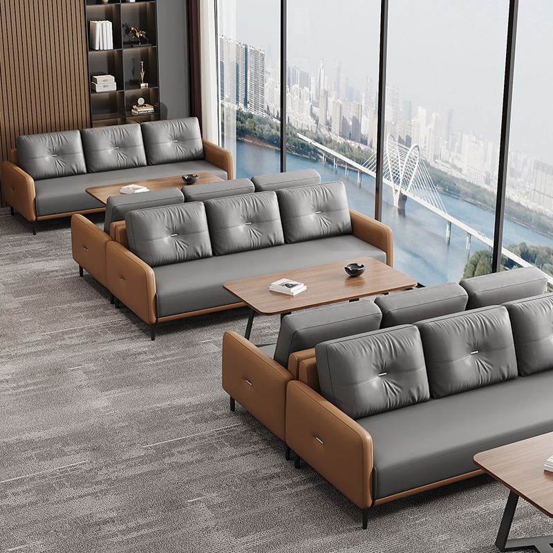 Business Reception Sofa and Coffee Table Set, Sales Department, 4S Store, Guest Rest Area, Booth, Small Apartment Office Sofa Business Reception Sofa and Coffee Table Set, Sales Department, 4S Store, Guest Rest Area, Booth, Small Apartment Office Sofa