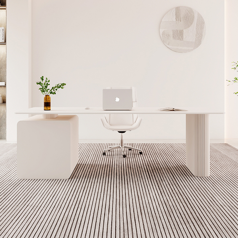 Cream-Style Slate Boss Desk, Designer Model, Beauty Salon Light Luxury High-End Office Desk, Home Desk, Computer Desk