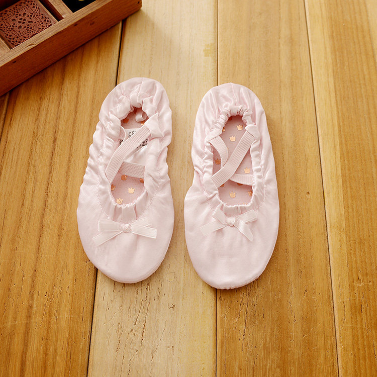 Foreign trade original single export unlimited season new children dance training shoes girls toe dance ballet leather shoes