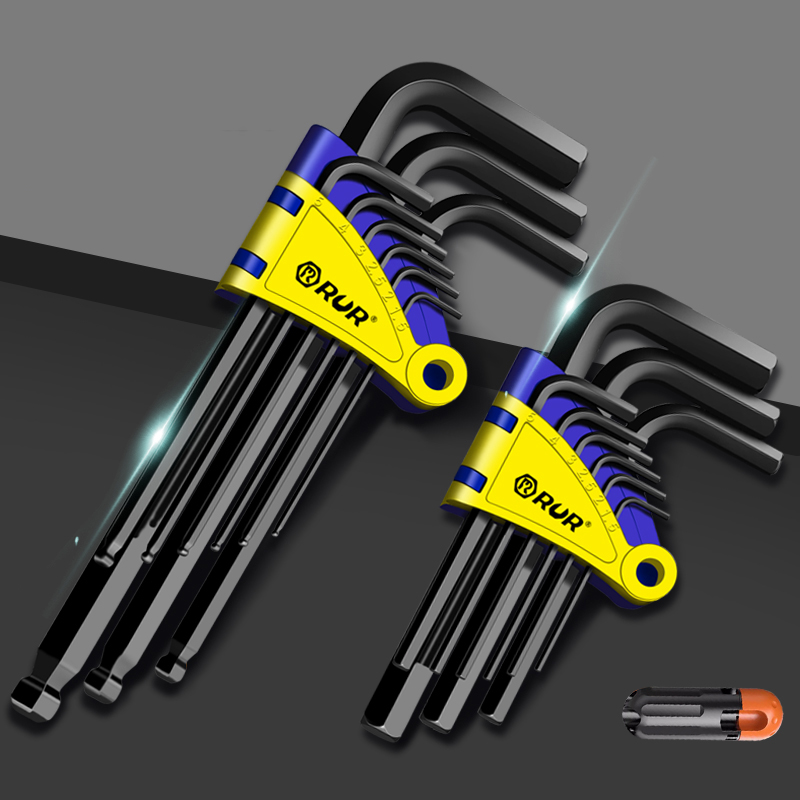 内六角扳手套装六棱内六方梅花6角螺丝刀工具万能扳手自动六边形