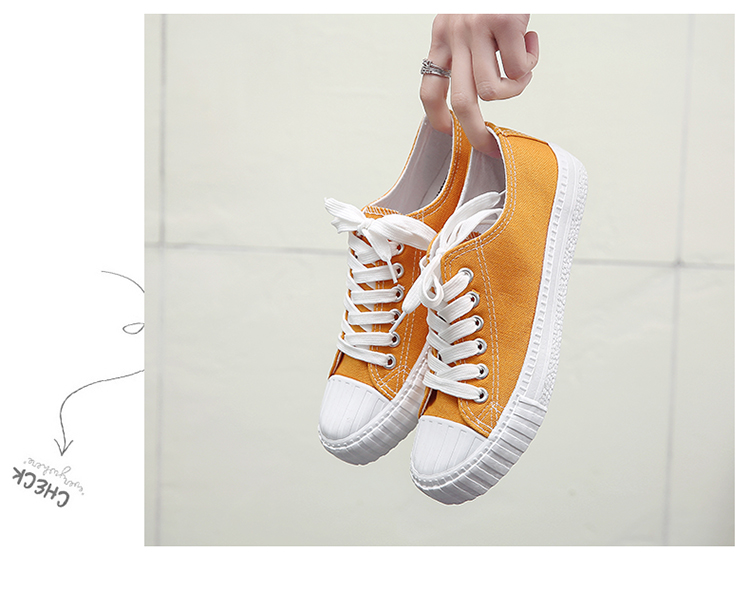 2018 mới lưới màu đỏ in giày vải nữ sinh viên phiên bản Hàn Quốc của Harajuku ulzzang retro cổng gió chic giày thể thao
