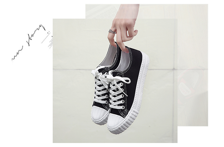 2018 mới lưới màu đỏ in giày vải nữ sinh viên phiên bản Hàn Quốc của Harajuku ulzzang retro cổng gió chic giày thể thao