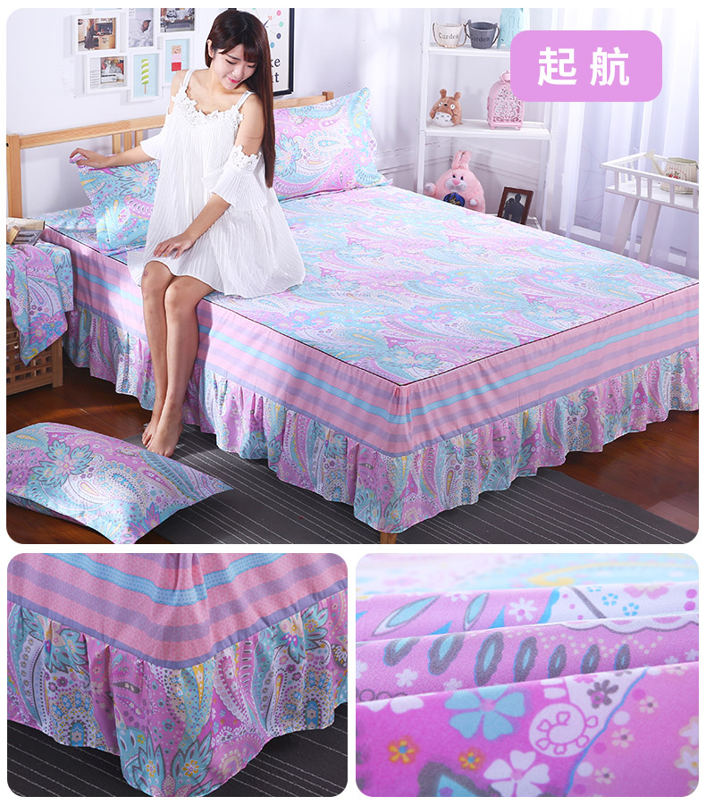 Tháng Man Simmons Bedspread Bed Dress Bed Đặt mảnh duy nhất Hàn Quốc công chúa Bed Sheet Sheets 笠 1.8 1,5 2,0 m