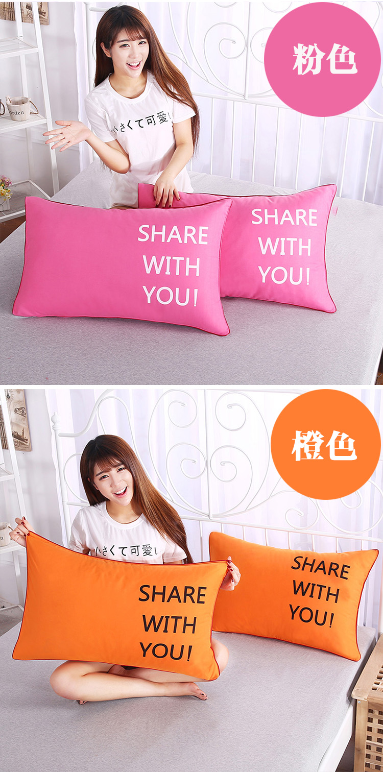 May Mắn gối gối đúp đơn gối giường miễn phí vận chuyển một cặp đánh bại hai người yêu gối dài - Gối trường hợp gối lông ngỗng