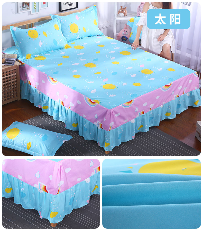 Tháng Man Simmons Bedspread Bed Dress Bed Đặt mảnh duy nhất Hàn Quốc công chúa Bed Sheet Sheets 笠 1.8 1,5 2,0 m