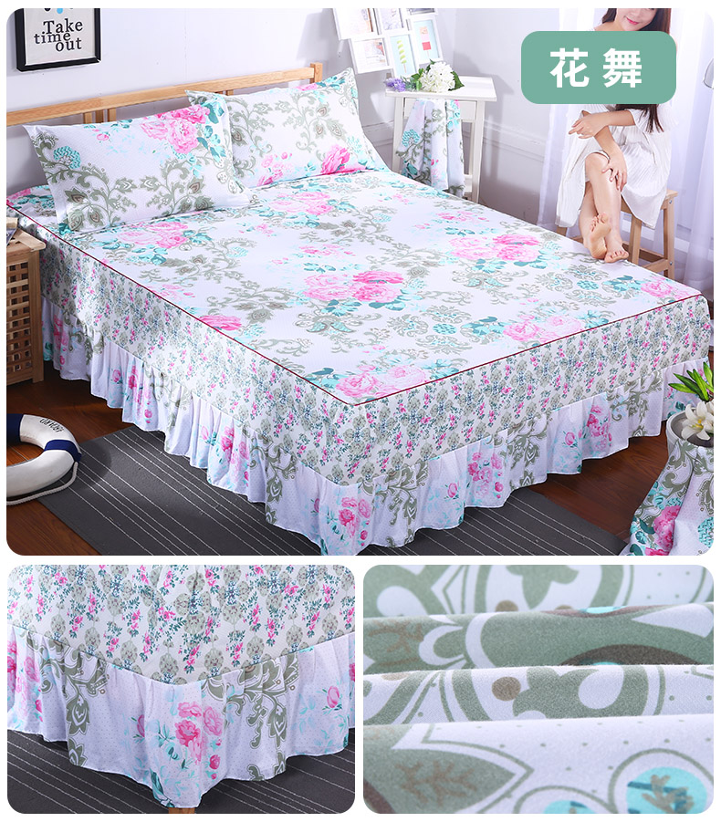 Tháng Man Simmons Bedspread Bed Dress Bed Đặt mảnh duy nhất Hàn Quốc công chúa Bed Sheet Sheets 笠 1.8 1,5 2,0 m