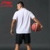 Li Ning Ngắn Tay Áo T-Shirt Nam POLO Áo 2018 Mùa Hè Nhanh Chóng làm khô Thoáng Khí Mỏng Ngắn Tay Áo của Nam Giới Mùa Hè Thể Thao bộ