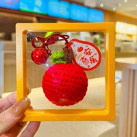 Apple, трикотажный брелок ручной работы, защитный амулет