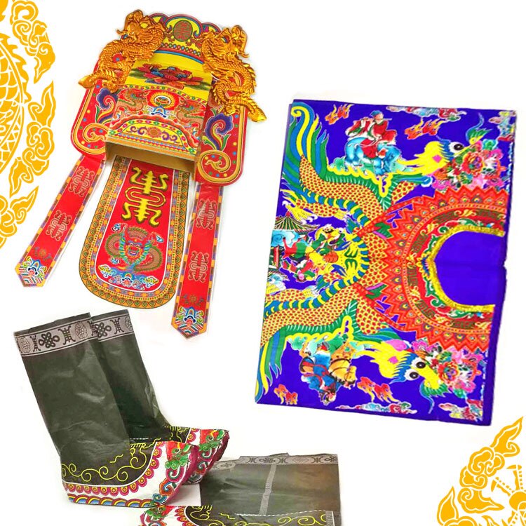 Chaoshan festive supplies handmade god-gown Cairobe gown gown gowns robes and gowns robes Nanchen Beidou gown