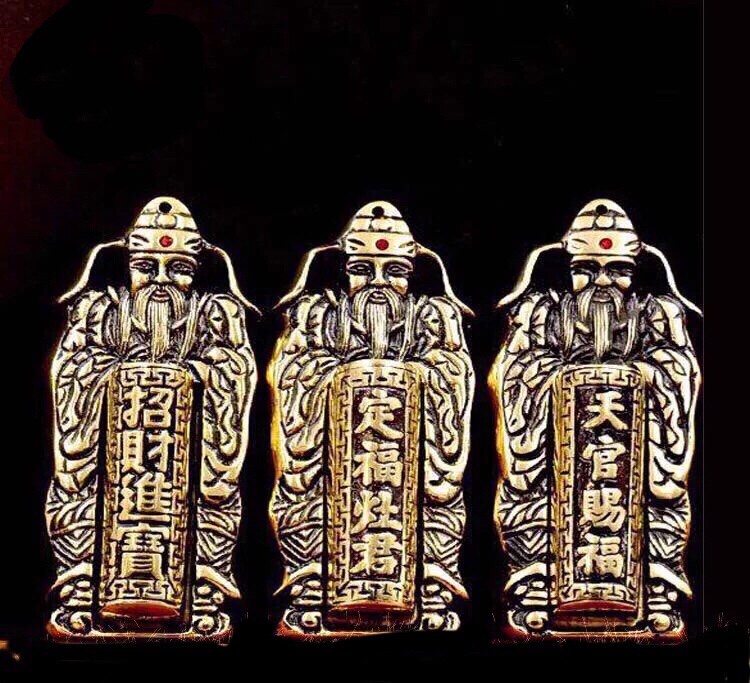 Hanging stove Home pure copper inserted incense board door Shenxiang stove inserted Tianguan Fuding Fumio Chaochaoshanmen God Hanging Stove