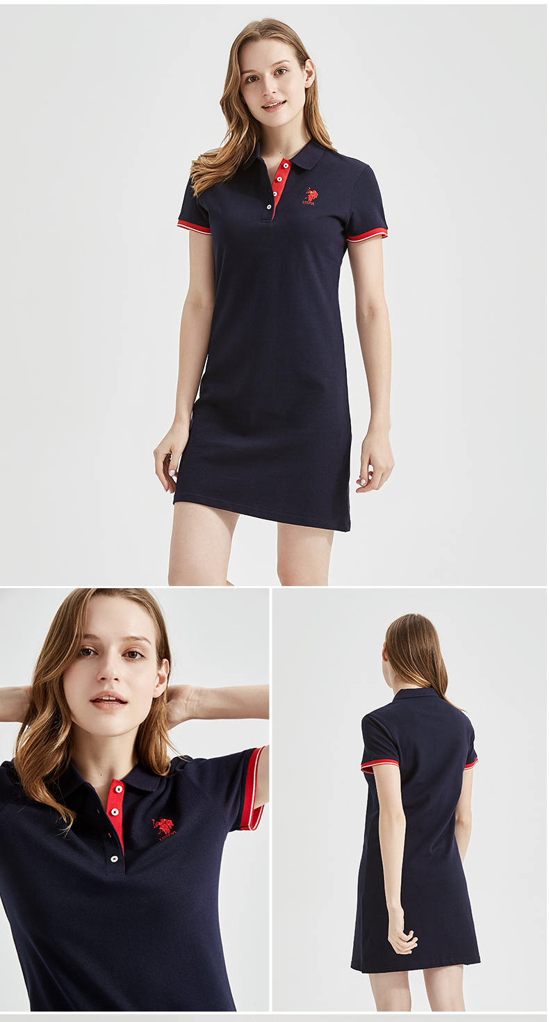 U.S POLO ASSN 女士 POLO领连衣裙 清新减龄 图14