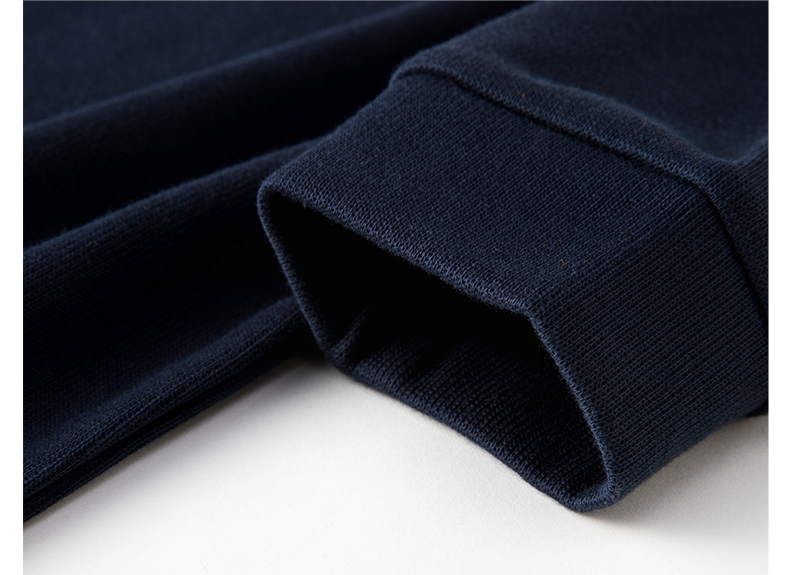 Áo thun dài tay nam trẻ trung ve áo thời trang nam Mỹ thường xuyên áo thun cotton màu rắn POLO áo mới thủy triều áo thun nam polo