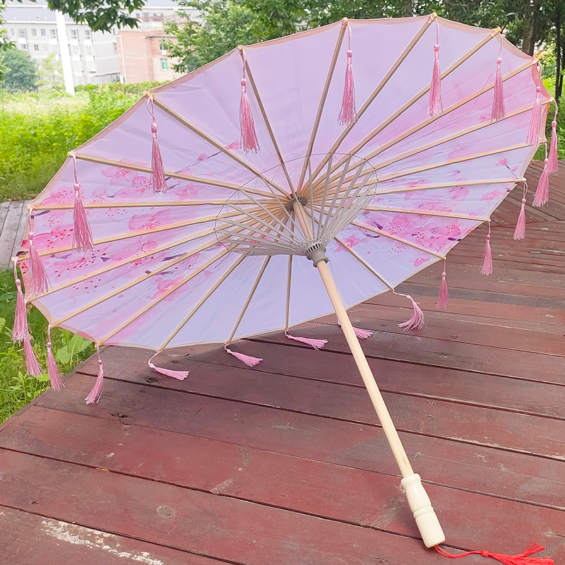 Dance umbrella ancient wind umbrella flow Suumbrella country Wind Han Chinese Umbrellas Flag Gown Walking Show Umbrella Performance Umbrella oil paper umbrella performance props umbrella-Taobao