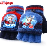 Ultra, детский Ультрамен Тига, демисезонные перчатки для мальчиков, мультяшная удерживающая тепло словарная карточка для письма для школьников, без пальцев