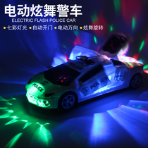 Children universal rotating toy car Children 0-3 car Boy Police car Baby 2-3 years old stunt tricycle