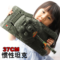Oversized tank toy car simulation military model pullback inertial car boy armor car sliding car