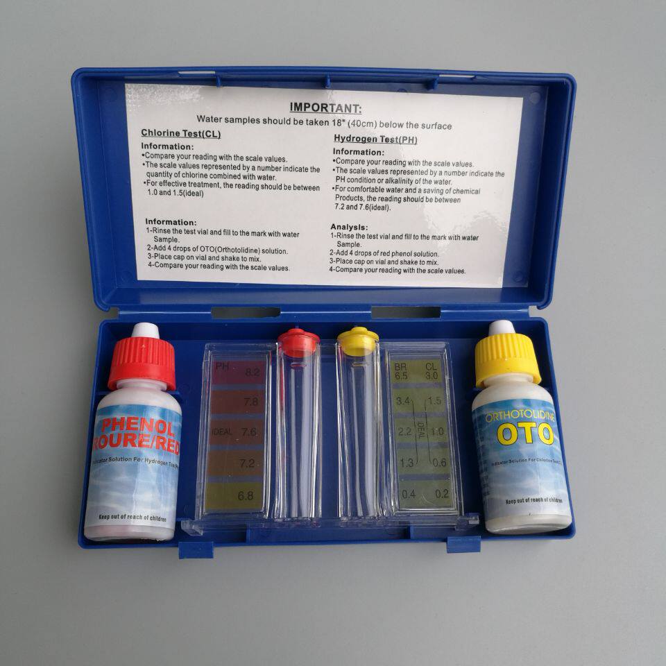 Swimming pool Testing agent Water quality water testing water testing water box for testing PH and OTO residual chlorine value supplement