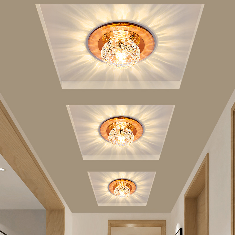 LED aisle light corridor light crystal porch light entrance hall light cloakroom downlight simple modern balcony light