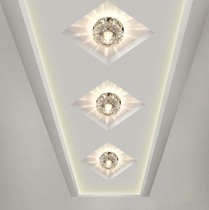 New led spotlight background wall ceiling ceiling living room hole light downlight Crystal aisle light Corridor light entrance light