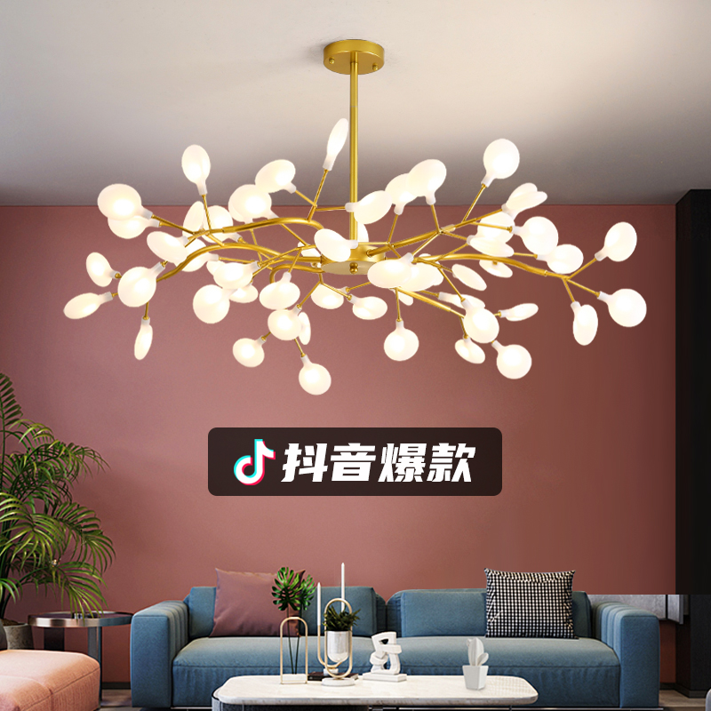 2021 New Firefly Challenger Lighting Restaurant Bedroom Simply Modern Creative Nordic Branch Red Lights