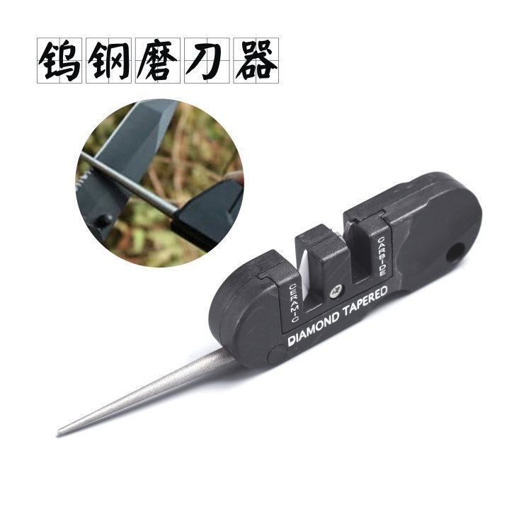 ABS plastic 1 4-in-1 tungsten steel sharpening machine knife sharpening stick multifunctional portable EDC professional sharpening tool special price