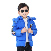 新款儿童连帽加厚羽绒棉保暖外套