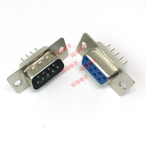 DP9P male and female head welding plate type DB9 serial port straight pin 180 degree straight plug VGA DP-9P gold foot