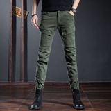Демисезонная элитная зеленая униформа медсестры, мужские модные трендовые штаны для отдыха, свободный крой