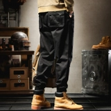 Мужские ретро дорожные штаны, оверсайз, в американском стиле