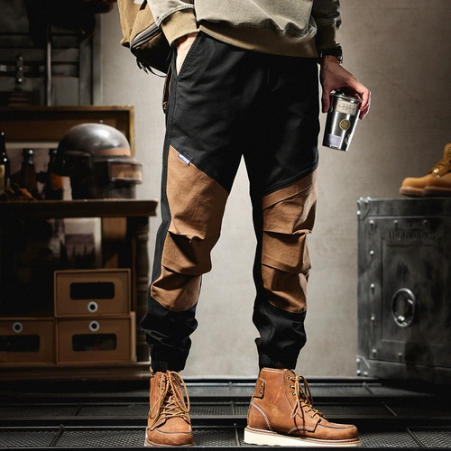 Элитные штаны, весенние повседневные брюки, в американском стиле, свободный прямой крой