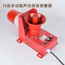 Spot multifunction audible and visual electronic buzzer 12 tone adjustable voice audible and visual alarm multipurpose alarm