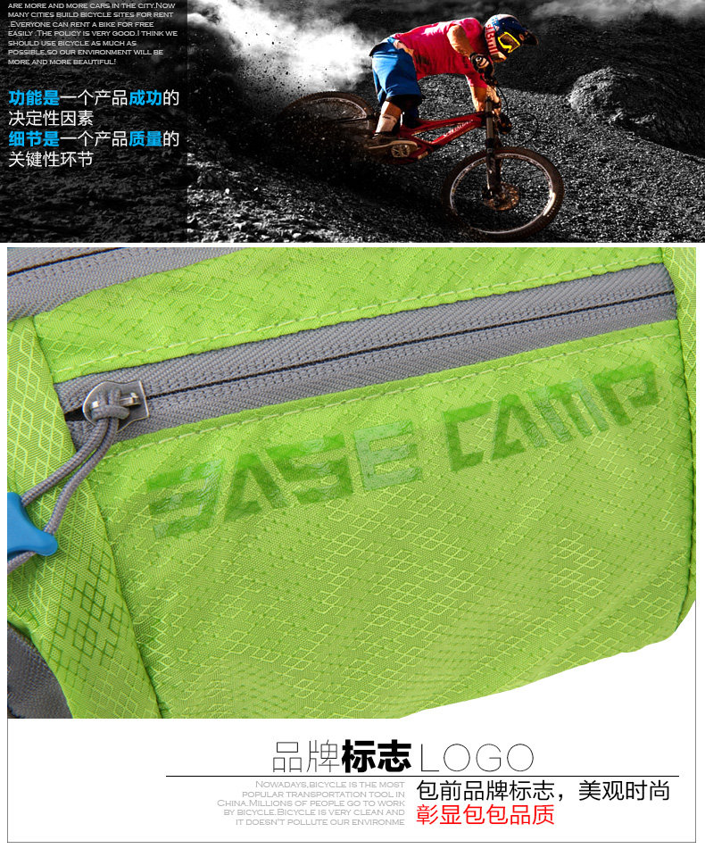 Sacoche pour vélo mixte BASECAMP - Ref 2219399 Image 21