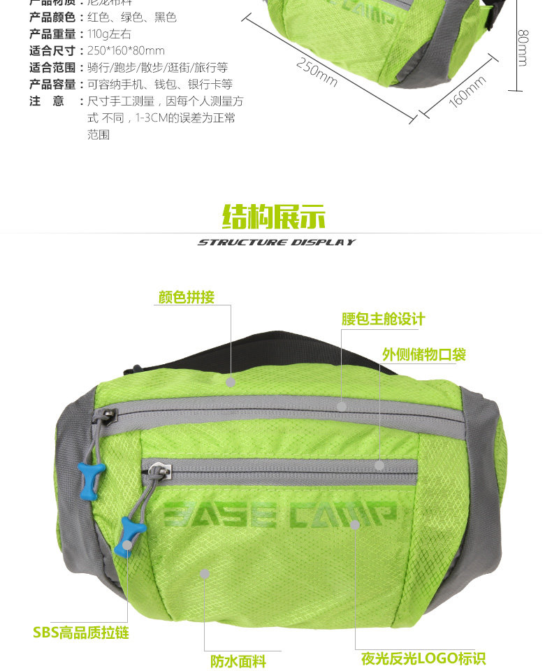 Sacoche pour vélo mixte BASECAMP - Ref 2219399 Image 15