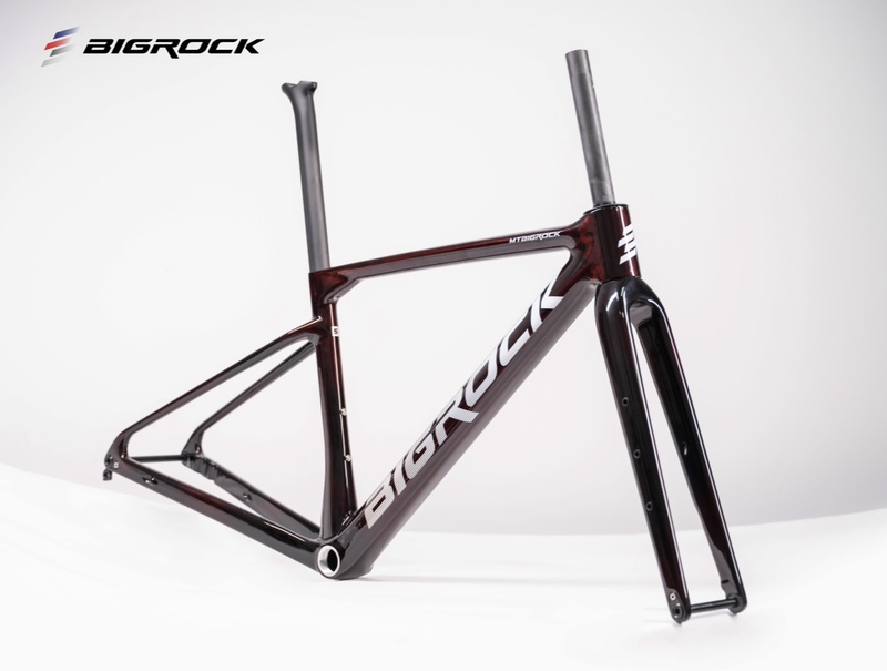 Bigrock Bicycle High-Strength Ultra-Light Aerodynamic Carbon Fiber Road Gravel Bike Frame Bigrock Bicycle High-Strength Ultra-Light Aerodynamic Carbon Fiber Road Gravel Bike Frame