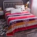 Mùa đông chăn sang trọng flannel san hô nhung tấm đơn mảnh đôi nhung sinh viên ký túc xá đơn cộng với chăn bộ drap giường giá rẻ Khăn trải giường